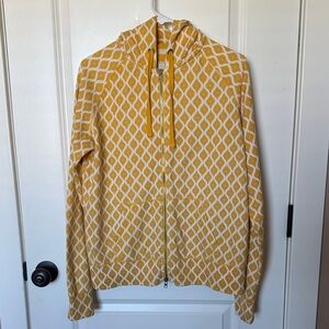 Yellow Patterned  Sweatshirt